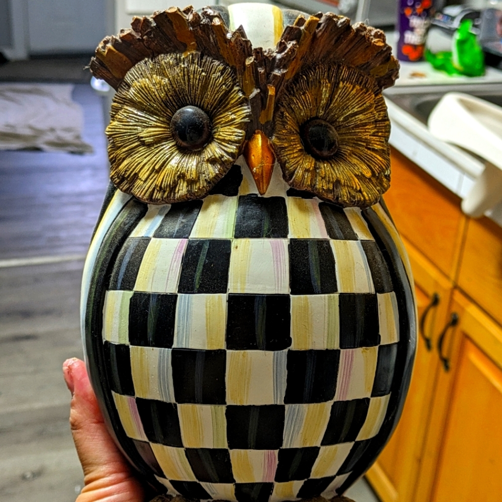 MacKenzie-Childs Courtly Check Owl